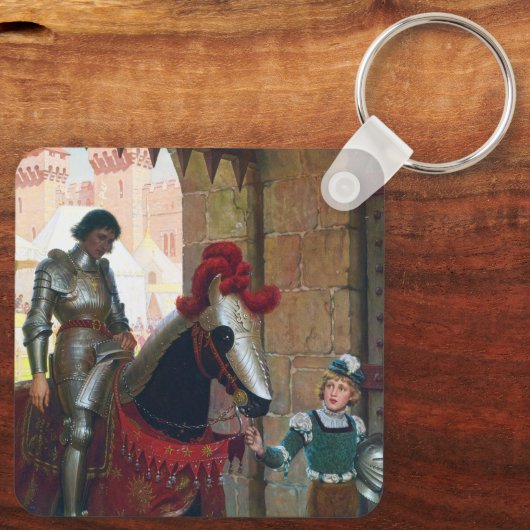 Vanquished, by Edmund Blair Leighton Sleutelhanger (Achterkant)