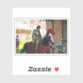 Vanquished, by Edmund Blair Leighton Sticker (Vel)