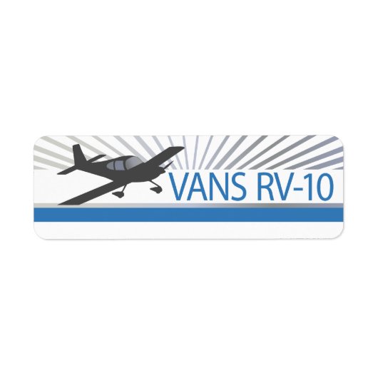 Vans RV-10 Etiket (Voorkant)