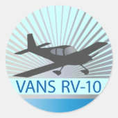 Vans RV-10 Ronde Sticker (Voorkant)