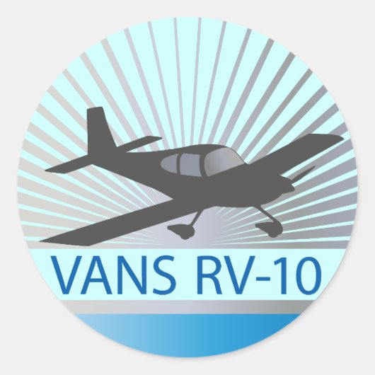 Vans RV-10 Ronde Sticker (Voorkant)