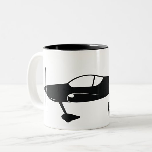 Vans RV-14 Tweekleurige Koffiemok (Voorkant links)