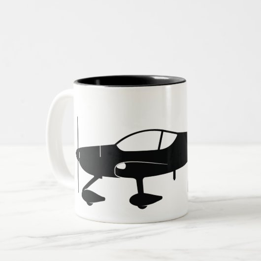 Vans RV-14 Tweekleurige Koffiemok (Voorkant links)