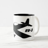 Vans RV-3 Tweekleurige Koffiemok (Voorkant rechts)