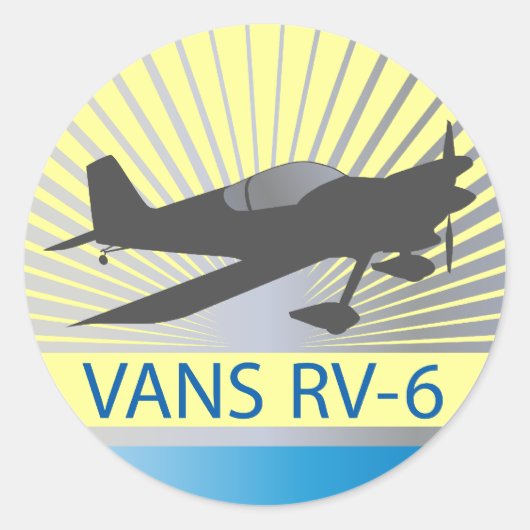 Vans RV-6 Ronde Sticker (Voorkant)