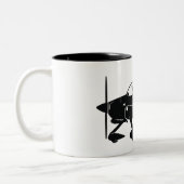 Vans RV-6A Caricature Tweekleurige Koffiemok (Links)