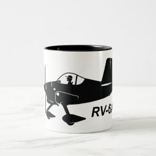Vans RV-6A Caricature Tweekleurige Koffiemok