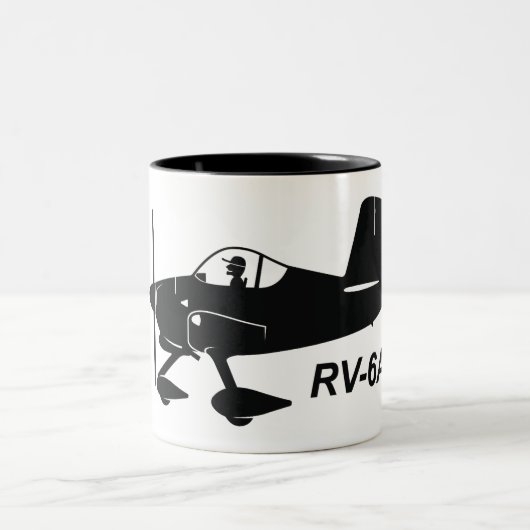 Vans RV-6A Caricature Tweekleurige Koffiemok (Center)
