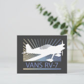 Vans RV-7 Vliegtuig Briefkaart (Staand voorkant)