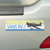 Vans RV-7 Vliegtuig Bumpersticker (Op auto)
