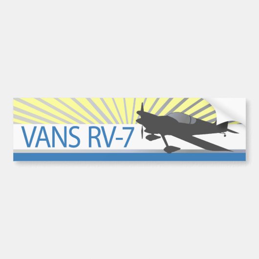 Vans RV-7 Vliegtuig Bumpersticker (Voorkant)
