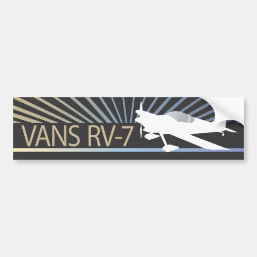 Vans RV-7-vliegtuig Bumpersticker (Voorkant)