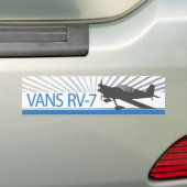 Vans RV-7-vliegtuig Bumpersticker (Op auto)
