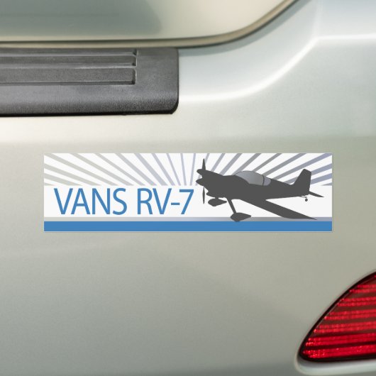 Vans RV-7-vliegtuig Bumpersticker (Op auto)