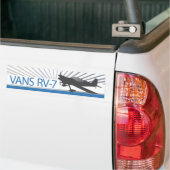 Vans RV-7-vliegtuig Bumpersticker (Op Truck)