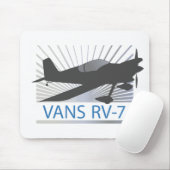 Vans RV-7 Vliegtuig Muismat (Met muis)