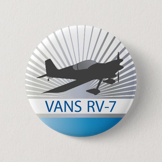 Vans RV-7 Vliegtuig Ronde Button 5,7 Cm (Voorkant)