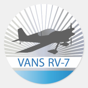 Vans RV-7 Vliegtuig Ronde Sticker