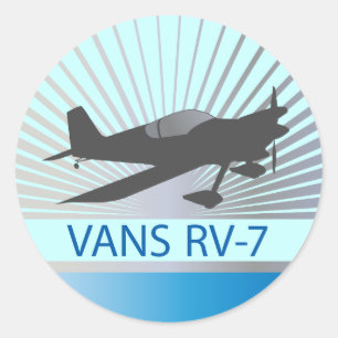 Vans RV-7 Vliegtuig Ronde Sticker