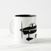 Vans RV-8 Caricature Tweekleurige Koffiemok (Voorkant links)