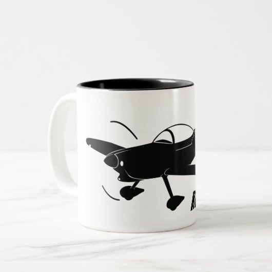 Vans RV-8 Tweekleurige Koffiemok (Voorkant links)