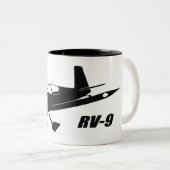 Vans RV-9 Tweekleurige Koffiemok (Voorkant rechts)