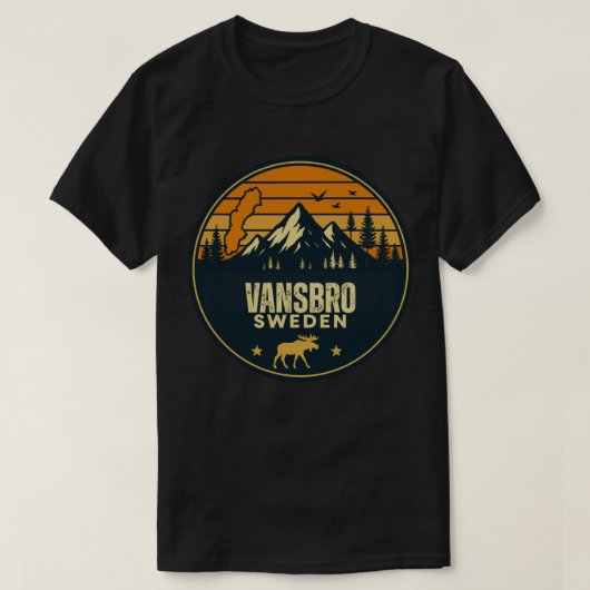 Vansbro, Zweden Sverige T-shirt (Design voorkant)