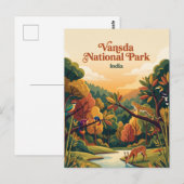 Vansda National Park India Briefkaart (Voorkant / Achterkant)