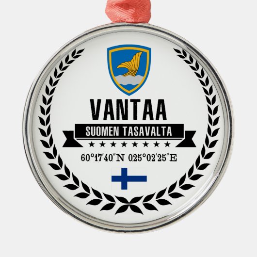 Vantaa Metalen Ornament (Voorkant)