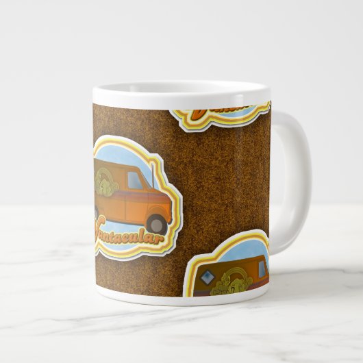 Vantacular, fantastisch Van Shag Pattern Grote Koffiekop (Voorkant rechts)