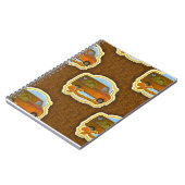 Vantacular, fantastisch Van Shag Pattern Notitieboek (Linkerzijde)