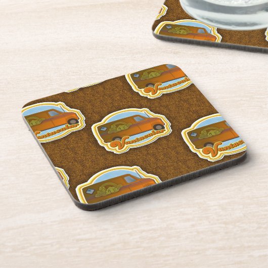 Vantacular, fantastisch Van Shag Pattern Onderzetter (Linkerzijde)