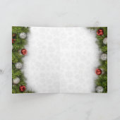 Vantage kerstkaart met belletjes kaart (Binnen)