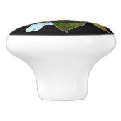 Vantage White Birds OMG Quote Keramische Knop (Zijkant)
