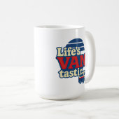 VanTastic Red Cream Blue Edition voor het leven Koffiemok (Voorkant rechts)