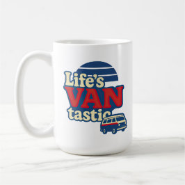VanTastic Red Cream Blue Edition voor het leven Koffiemok