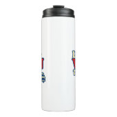 VanTastic Red Cream Blue Edition voor het leven Thermosbeker (Voorkant)