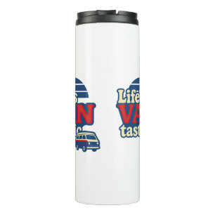 VanTastic Red Cream Blue Edition voor het leven Thermosbeker