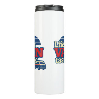VanTastic Red Cream Blue Edition voor het leven Thermosbeker