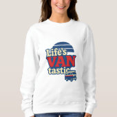 VanTastic Red Cream Blue Edition voor het leven Trui (Voorkant)