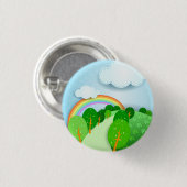 Vantastisch landschap, knop ronde button 3,2 cm (Voorkant /achterkant)