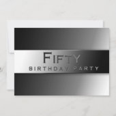 VANTY - 50 TH BIRTHDAY PARTY INVITATION - CLASSY KAART (Voorkant)