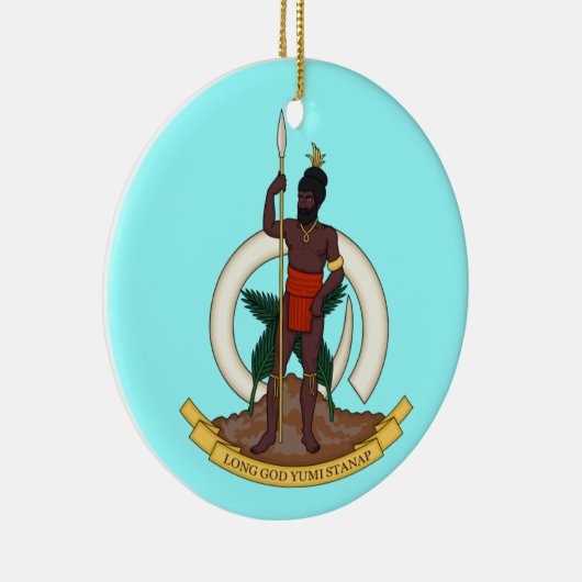 VANUATU - Aangepaste kerstversiering Keramisch Ornament (Rechts)