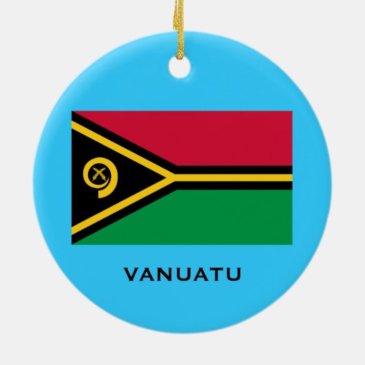 VANUATU - Aangepaste kerstversiering Keramisch Ornament (Achterkant)