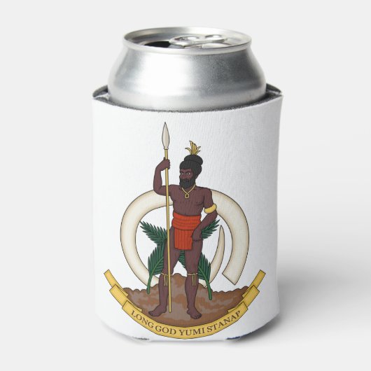 vanuatu emblem blikjeskoeler (Blikje Voorkant)