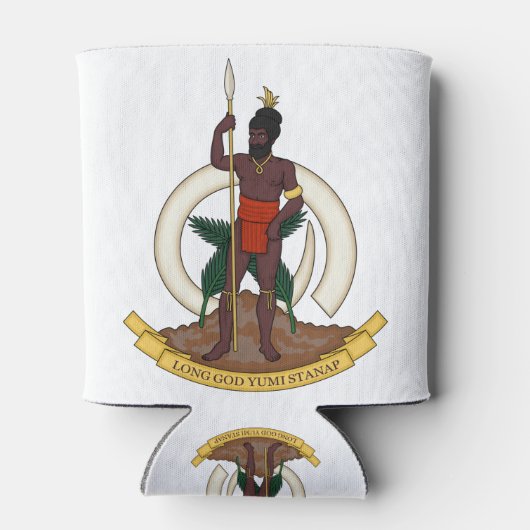 vanuatu emblem blikjeskoeler (Achterkant)