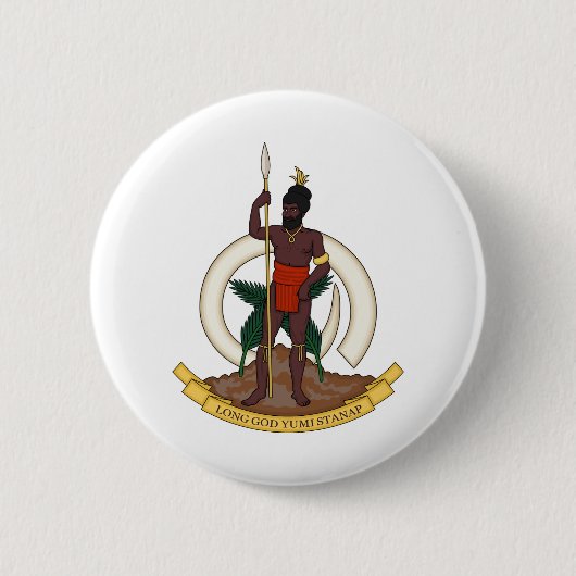 vanuatu emblem ronde button 5,7 cm (Voorkant)