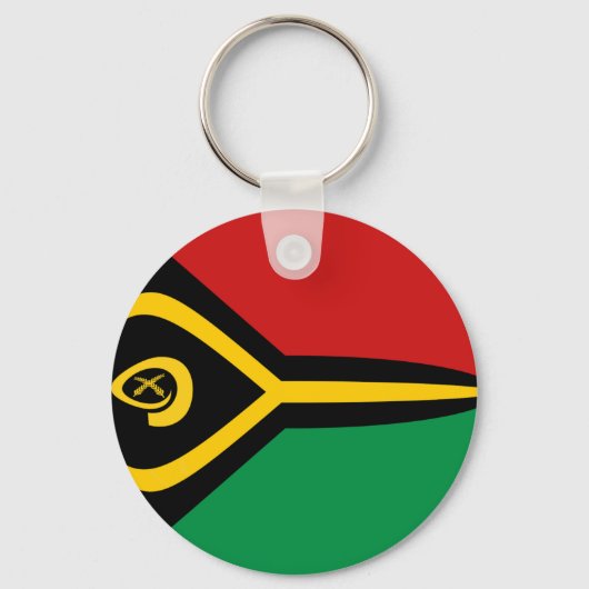 Vanuatu Fisheye Flag Sleutelhanger (Voorkant)