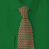 Vanuatu Flag Brick Pattern Stropdas