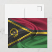 Vanuatu Flag Briefkaart (Voorkant / Achterkant)